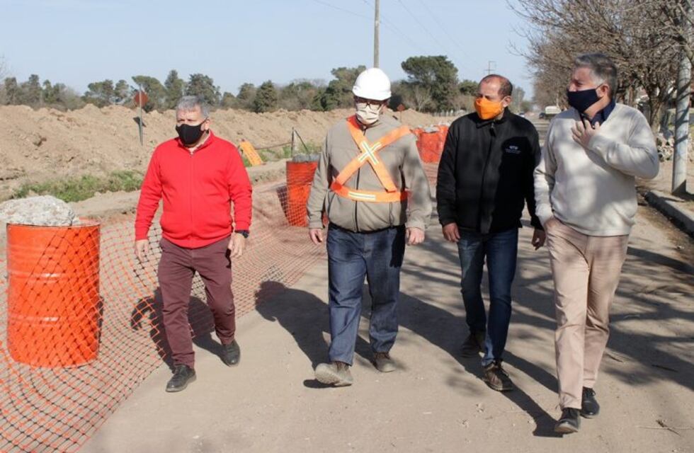 A buen ritmo continúa la Obra de Cloacas del sector sur de Arroyito