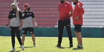 Miliki junto al cuerpo técnico que lidera Teté Quiroz\u002E Hablaron de fútbol, obvio\u002E