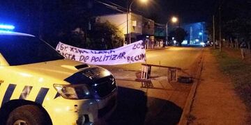 La policía se encuentra en el lugar del corte