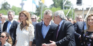 Misa de la unidad en Luján, Macri y Fernández (Foto:Clarín)
