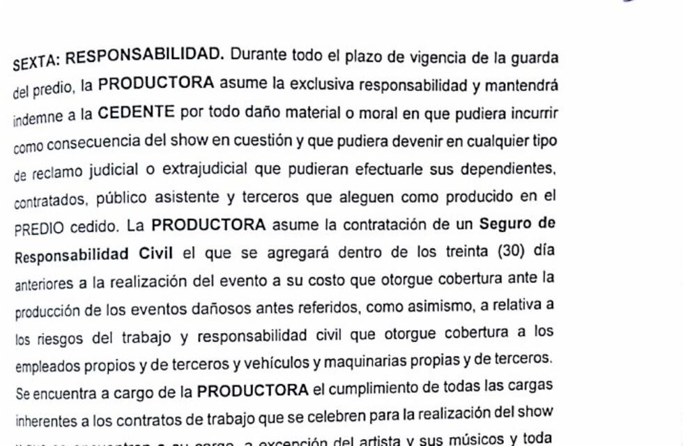 Se conoció el contrato entre la productora del Indio Solari y la Municipalidad de Olavarría