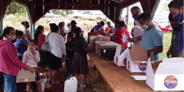 Agrcultura Familiar entregó insumos a productores que integrarán la primera feria de Fracrán