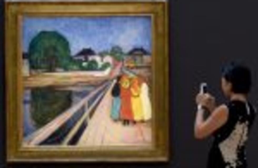 Subastaron por u$s 54,5 millones la obra "Las chicas del puente" del pintor Edvard Munch