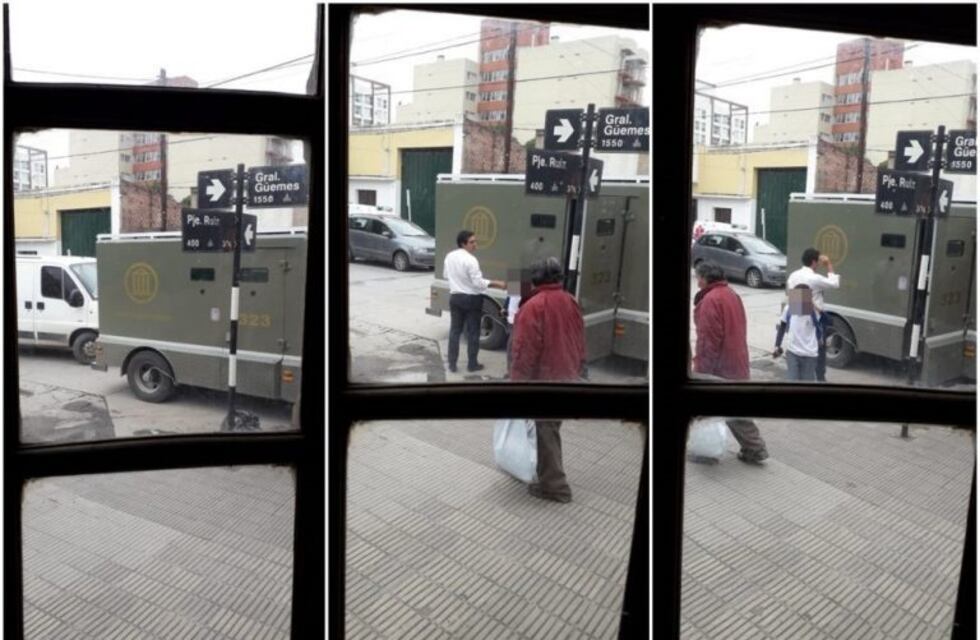 Un alumno salteño va al colegio en un camión blindado