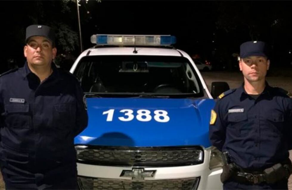 Policías héroes: salvaron la vida de una beba en Gualeguay