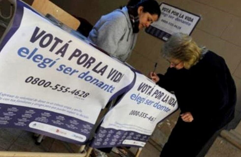 Más de 800 mesas fueron instaladas para la inscripción de donantes de órganos