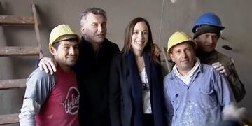 Mauricio Macri y María Eugenia Vidal\u002E