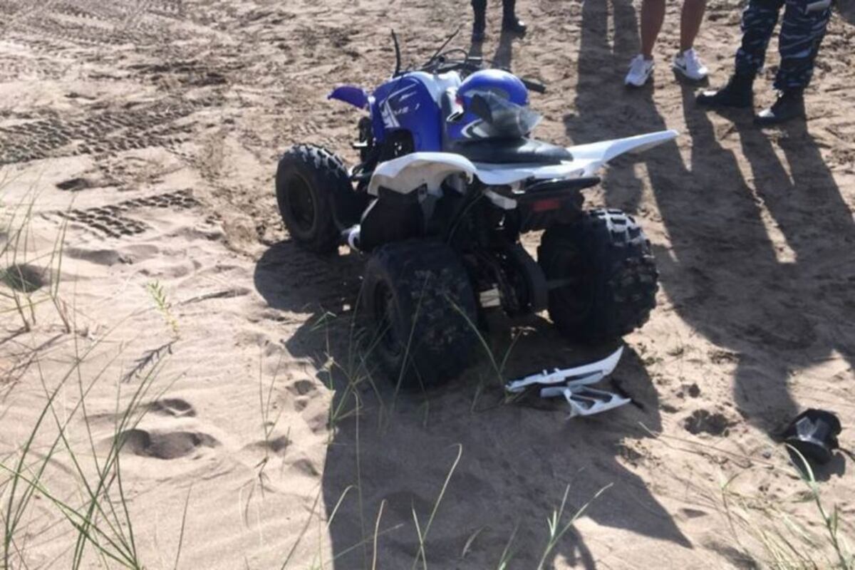 El pequeño fue atropellado por un cuadriciclo en la playa en Pinamar\u002E