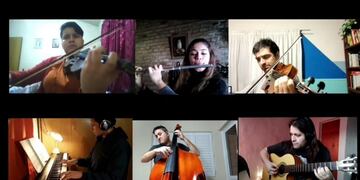 Clase virtual de la Escuela de Música de Rafaela