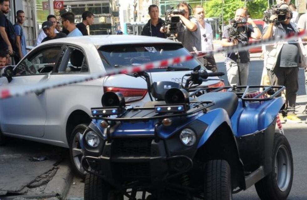 Violento ataque de motochorros en pleno Microcentro porteño