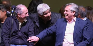 Yasky, Moyano y Fernández\u002E (Prensa Frente de Todos)