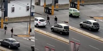 Imágenes del robo en avenida Colón\u002E