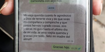 El emotivo último mensaje de Franco Chávez para su madre\u002E