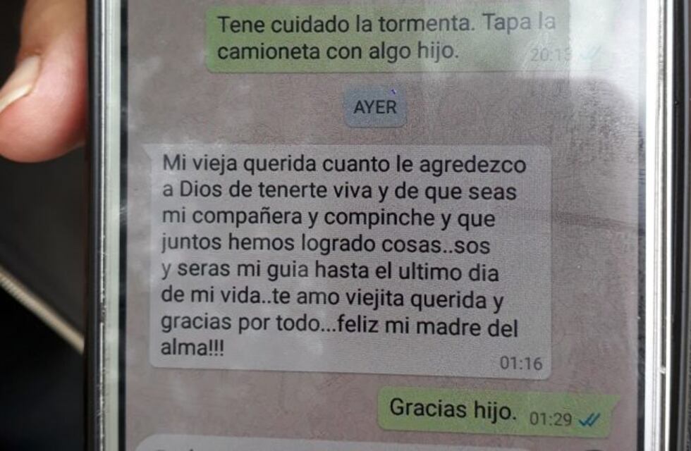 Se conoció el último mensaje que envió Franco Chávez a su madre
