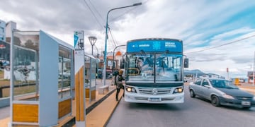 Recorrido de colectivos en Ushuaia