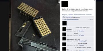 Vendía armas sin los papeles por el Facebook\u002E Fue detenido