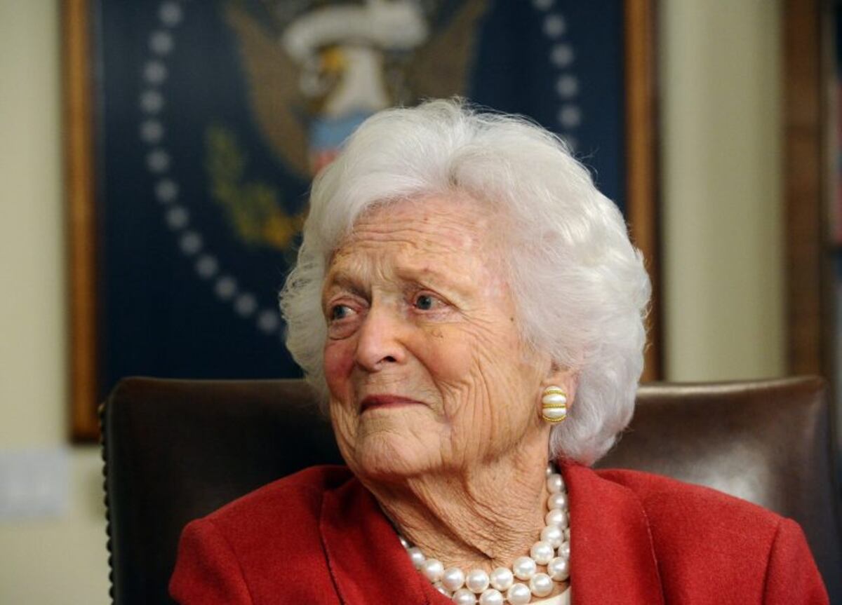 Murió Barbara Bush, ex primera dama de EE\u002EUU\u002E (Foto: EFE/LARRY W\u002E SMITH)
