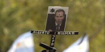 Marcha del silencio en homenaje a Nisman llevada a cabo el 18 de enero de 2015.