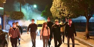 El Intendente supervisó las tareas de fumigación en la zona del CPC Colón\u002E