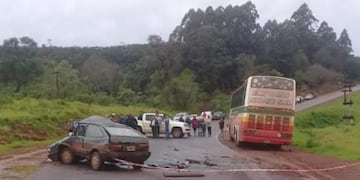 Impactante accidente sobre la Ruta 17\u002E (Foto: El Territorio)