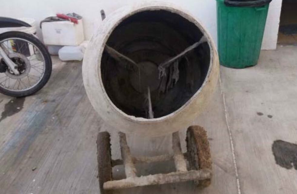 Ingresó en una obra en construcción y se alzó con una máquina hormigonera