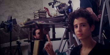 Guadalupe Labaké haciendo animación stop-motion (Flickr Guadalupe Labaké)