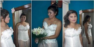 La historia detrás del vestido de novia que hizo feliz a una joven con cáncer\u002E