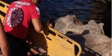 balneario Nido del Águila en Mina Clavero\u002E (Prensa Policía)