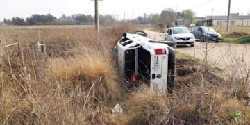 Volcó un móvil policial en General Pico (En Boca de Todos HD)