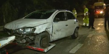 Accidente en avenida Lugones