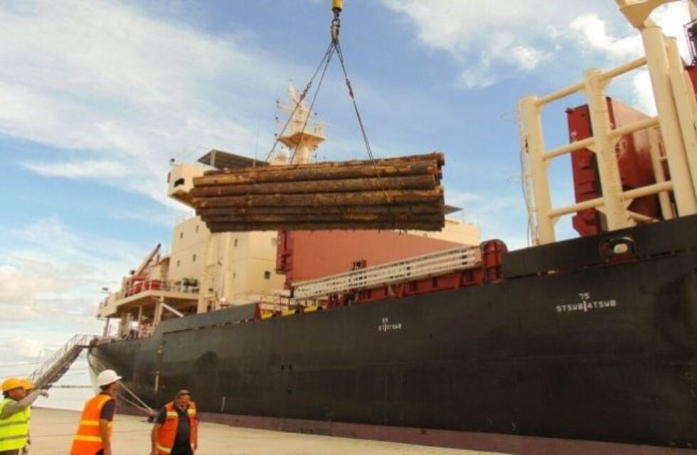 Paraná: partió un barco con 34 mil toneladas de madera hacia China