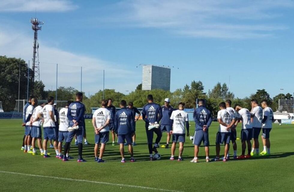 La Selección realizó su primer entrenamiento en el predio de Ezeiza