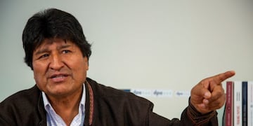 FILED - 18 November 2019, Mexico, Mexico City: Bolivia's former president Evo Morales speaks during a dpa interview\u002E Bolivia's former president Evo Morales has arrived in Argentina and may request political asylum, Foreign Minister Felipe Sola said on Thursday\u002E Photo: Jair Cabrera Torres/dpa
