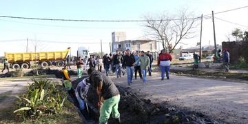 El intendente supervisó el operativo en Villa Facundo\u002E (Presa Municipalidad de Resistencia)