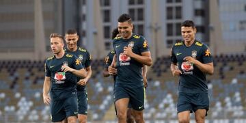 La Selección de Brasil se entrenó en Abu Dabi con la mente puesta en Argentina\u002E (Twitter)