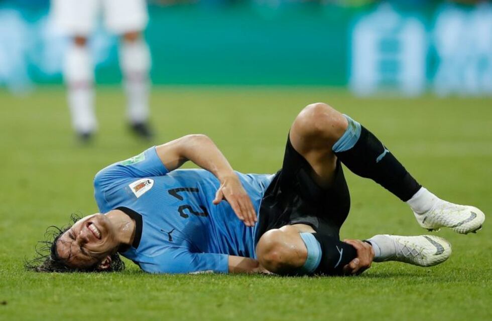 Edinson Cavani está descartado para el duelo de cuartos de final ante Francia