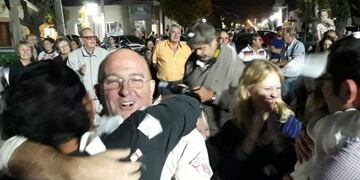 Marcos Carasso fue reelecto como intendente de General Cabrera\u002E (Foto FM La Voz de la Amistad)