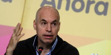 BUENOS AIRES 12/07/15, FOTOGRAFIA DE ARCHIVO DEL CANDIDATO A JEFE DE GOBIERNO PORTEu00d1O POR EL PRO, HORACIO RODRu00cdGUEZ LARRETA, QUIEN SE NEGu00d3 HOY A POLEMIZAR CON SU CONTRINCANTE EN EL BALLOTTAGE POR LA JEFATURA DE GOBIERNO, EL DIRIGENTE DE ECO, MARTu00cdN LOUS