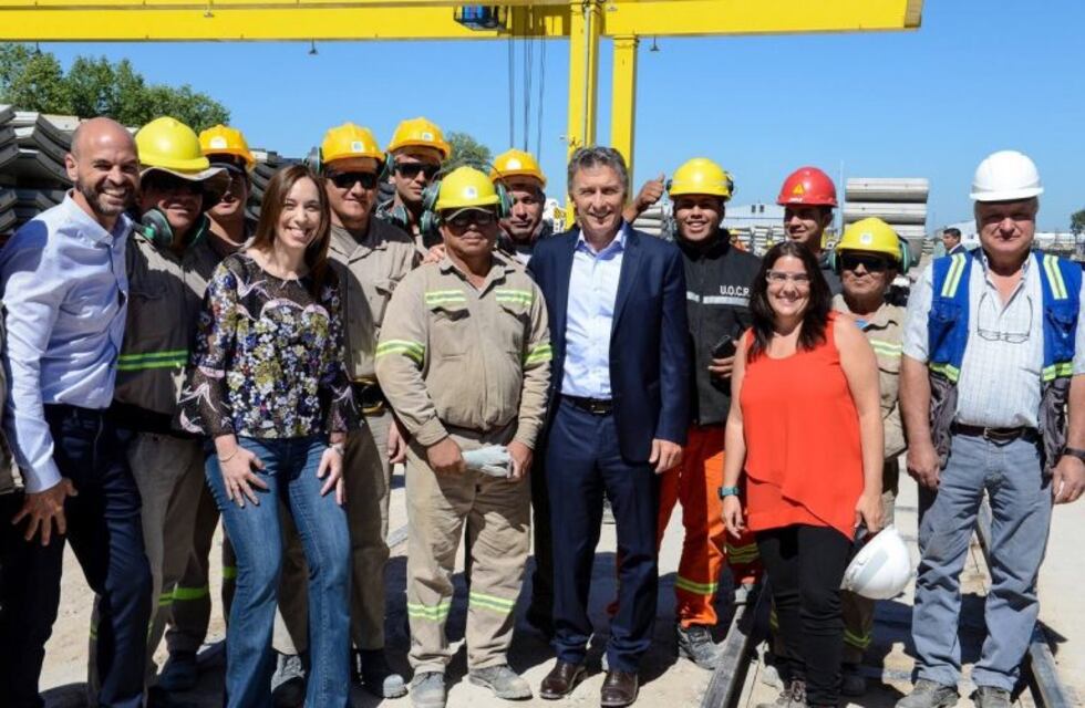 Macri y Vidal recorrieron las obras del soterramiento del tren Sarmiento