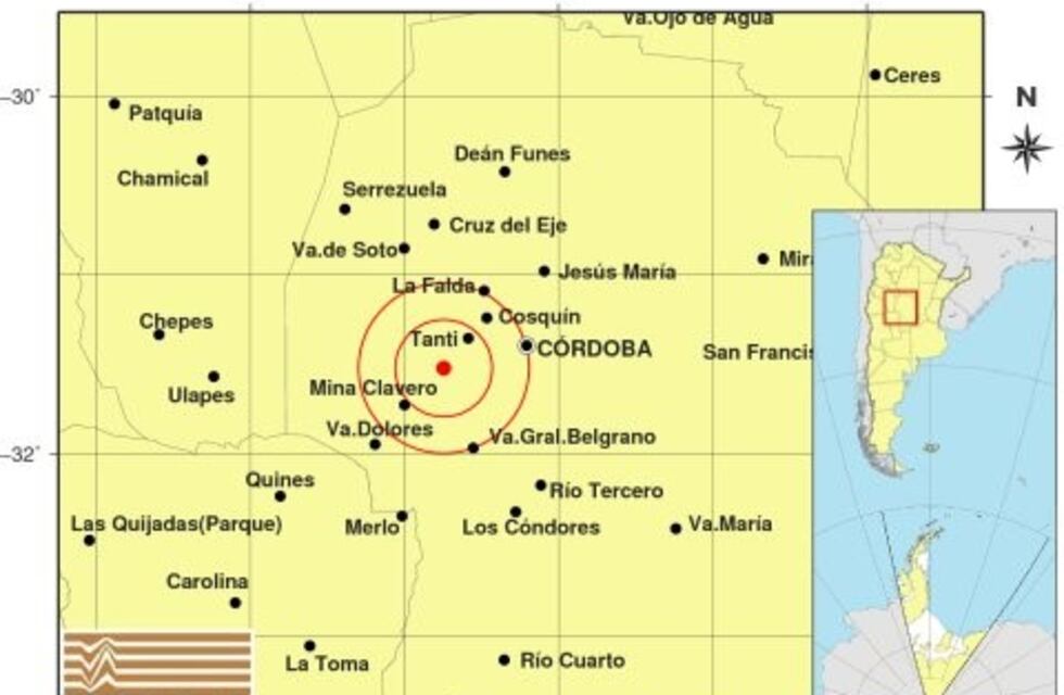 Un sismo de magnitud 3,1 se sintió en el Valle de Punilla