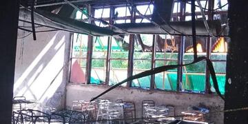Se incendió un colegio en Roca\u002E