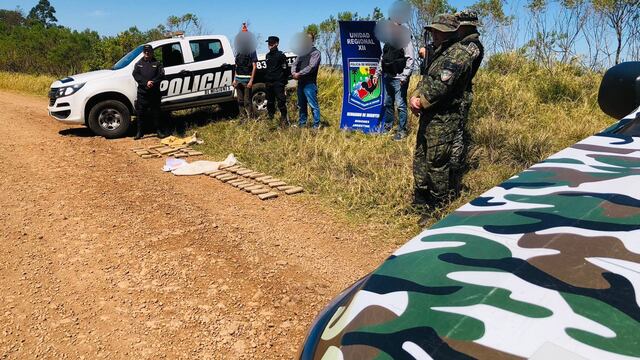 Paraje Dos Hermanas: Hallaron droga escondida entre malezas