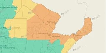 Nuevamente Misiones se encuentra bajo alerta naranja por tormentas.