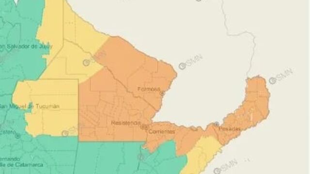 Nuevamente Misiones se encuentra bajo alerta naranja por tormentas.
