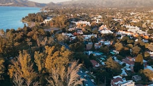 Villa Carlos Paz visto desde lo alto.