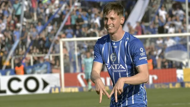 Tadeo Allende, autor del gol del empate frente a Instituto (su ex club).