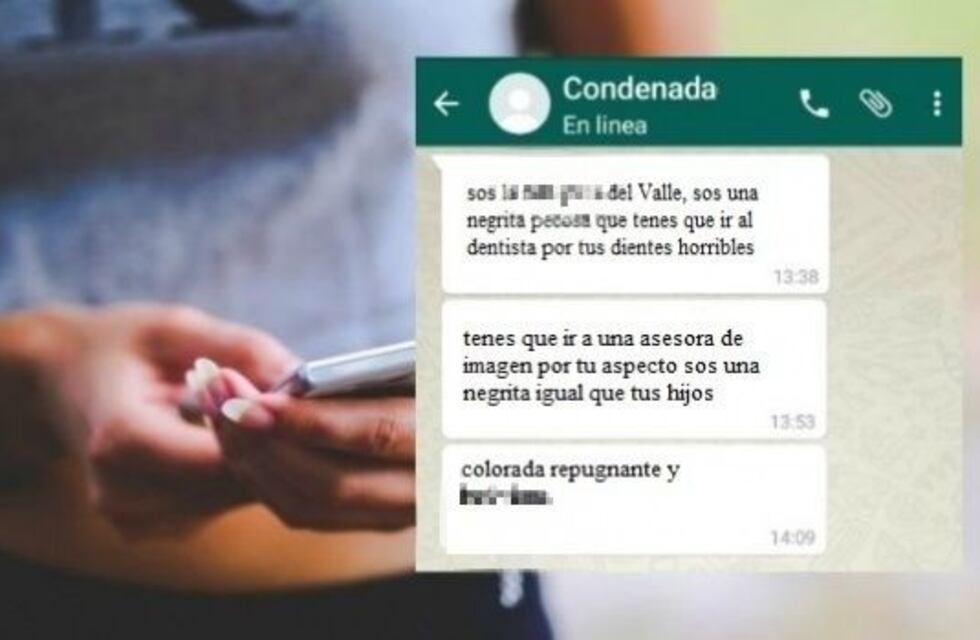 Fue condenada por hostigar y amenazar a una joven por WhatsApp