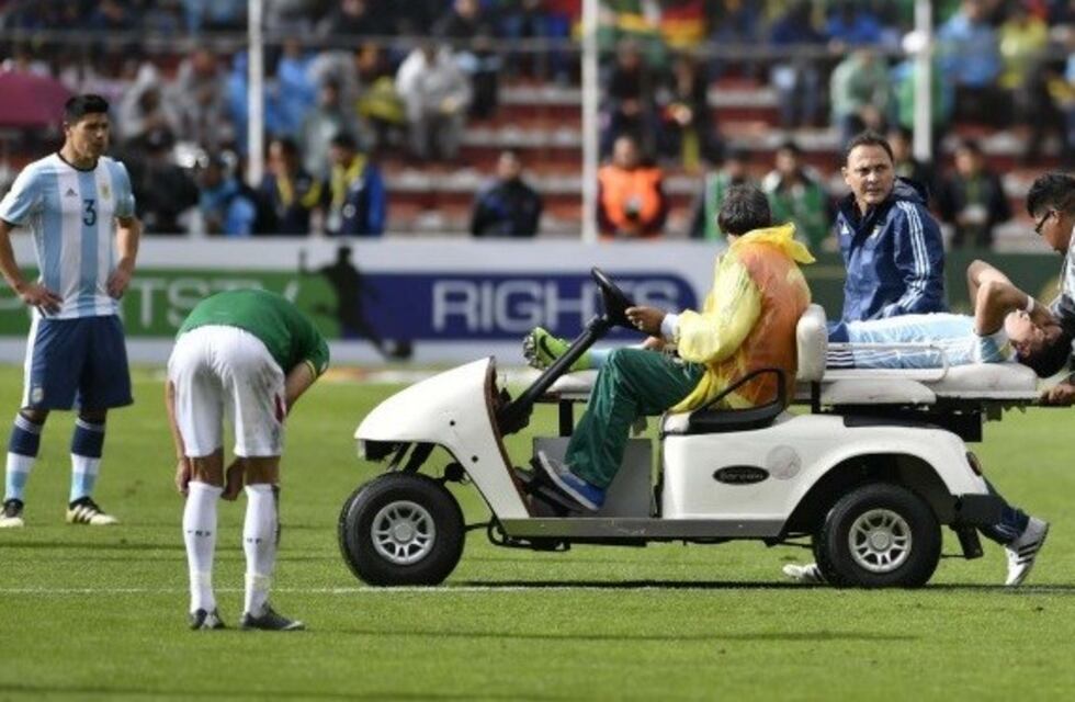 El mendocino Funes Mori se fue lesionado ante Bolivia