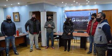 Reunión entre el intendente y los comerciantes