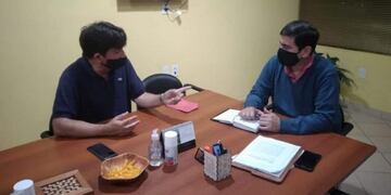 Lezcano visitó a Martínez en la sede de la municipalidad de Eldorado\u002E
